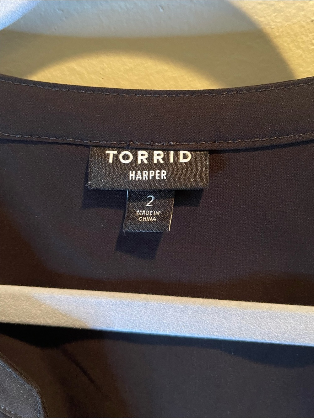 Torrid Harper Black Georgette Pullover Blouse - Picture 5 of 5